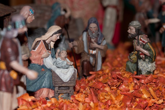 Nativity scene - adoration of the shepherds